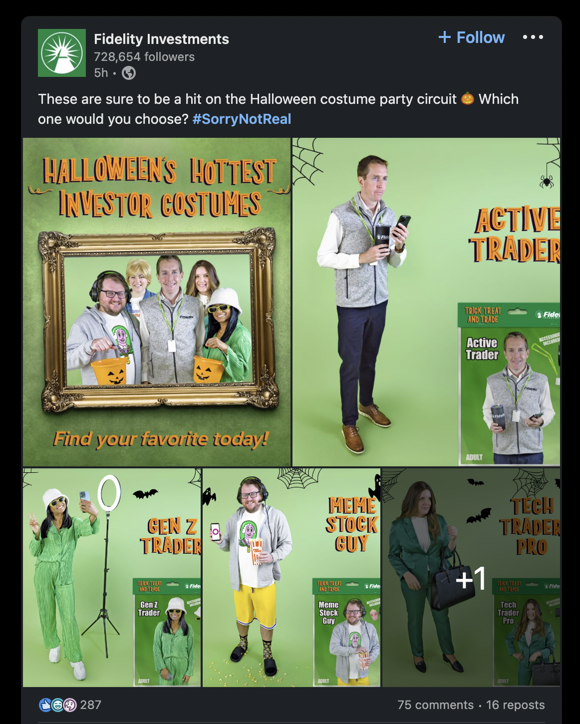 Fidelity's Halloween Investor Costumes